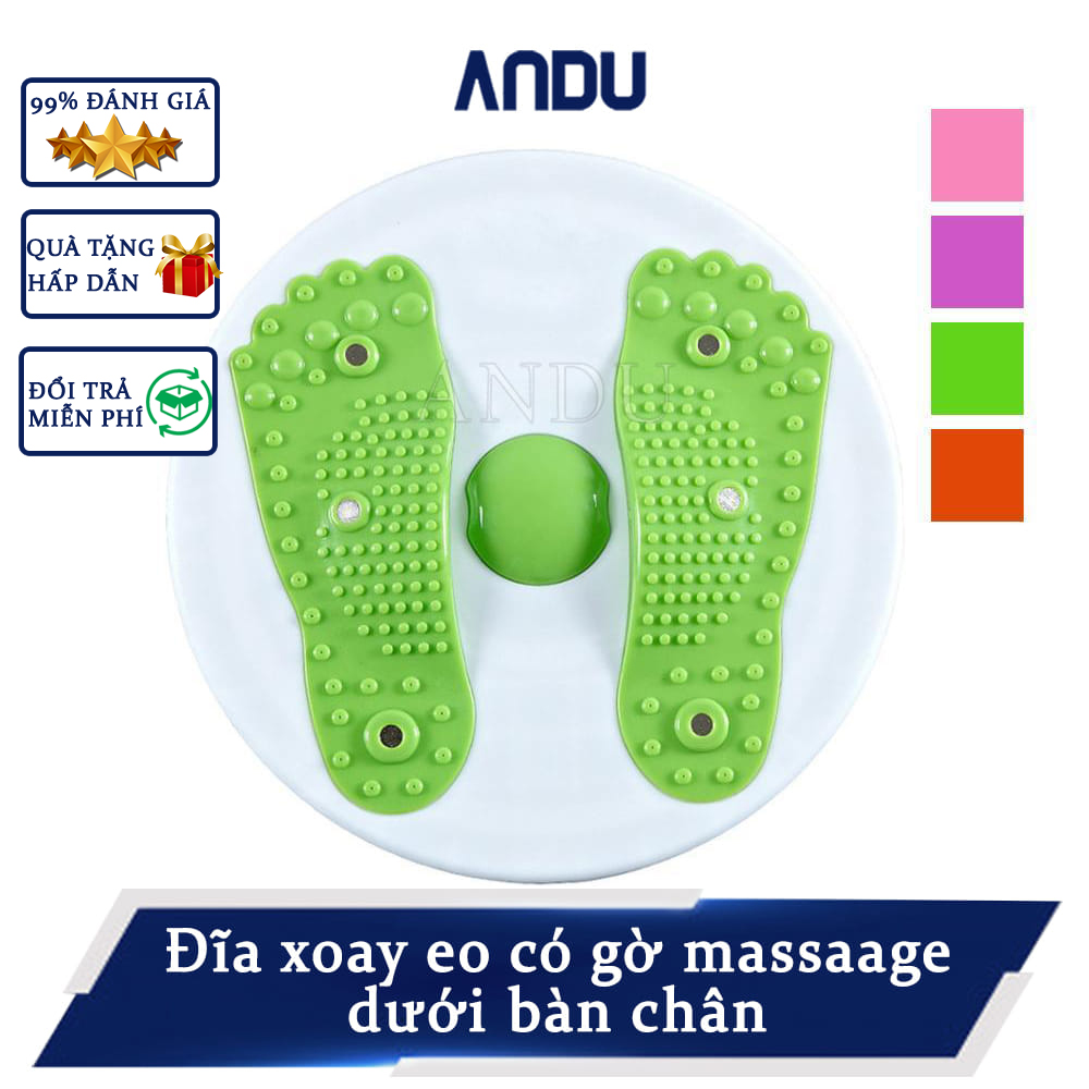 Đĩa xoay eo massage có chân loại 1 nhựa pp, bàn xoay eo giữ dáng giảm mỡ bụng