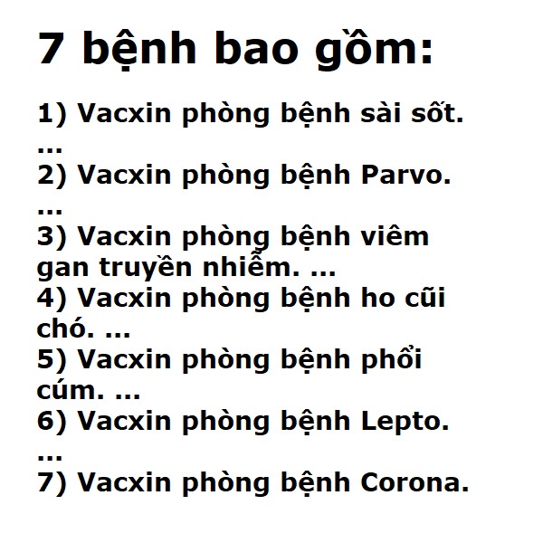 (Hoả tốc) Hướng dẫn tiêm vắc xin chó 7 bệnh (tặng bơm kim tiêm)