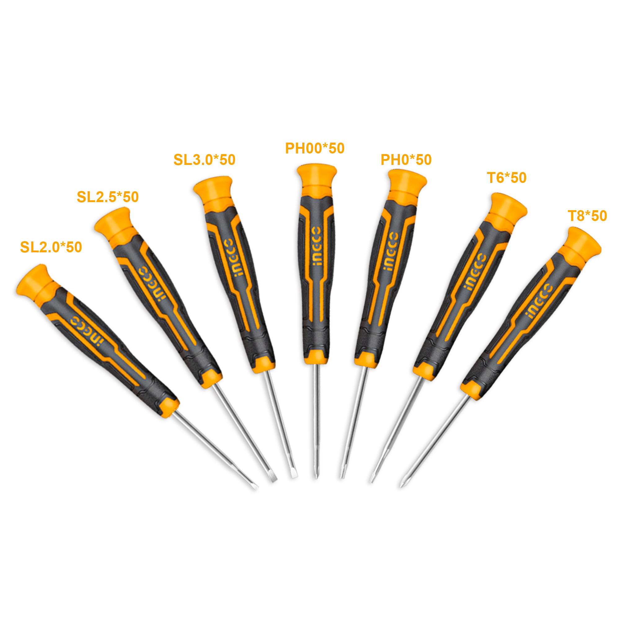 Bộ 7 tua vít đồng hồ INGCO HKSD0718