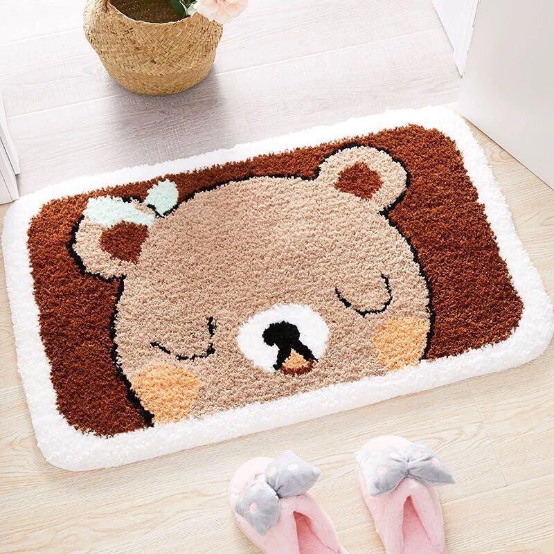 Thảm lông cừu chùi chân 3d cao cấp