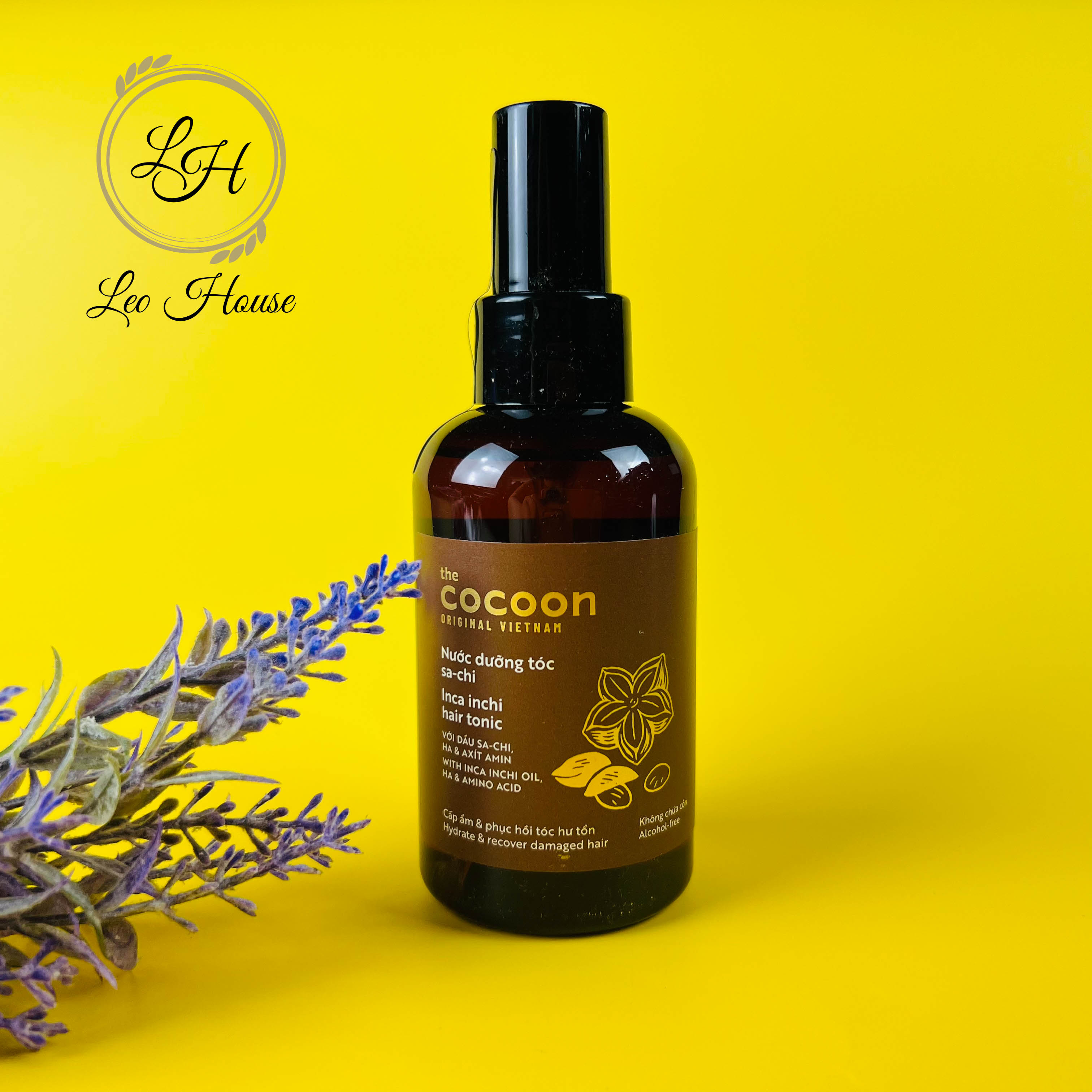 Nước dưỡng tóc Sa-chi Cocoon giúp cấp ẩm và phục hồi tóc hư tổn 140ml