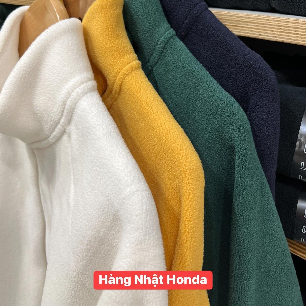[Auth UniqIo] Áo Khoác Nỉ Dạ Lông Cừu Nam - Tag Nhật