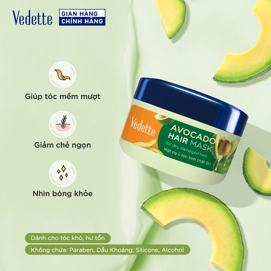 Mặt Nạ Ủ Tóc Bơ VEDETTE 110g