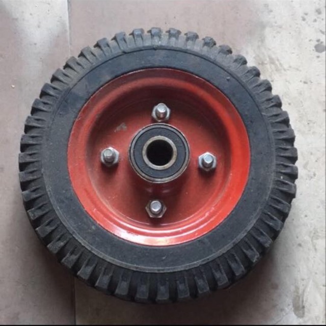 Bánh xe cao su đỏ 200mm giá 1c