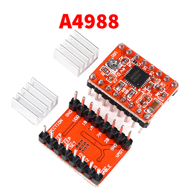 Module điều khiển động cơ bước A4988, DRV8825 (Kèm Tản Nhiệt)