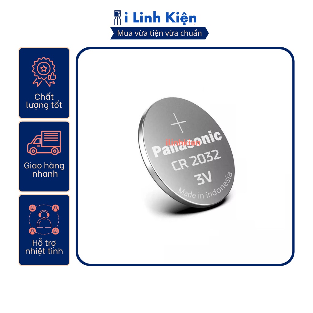 Pin CR2032 Panasonic 3V chính hãng.
