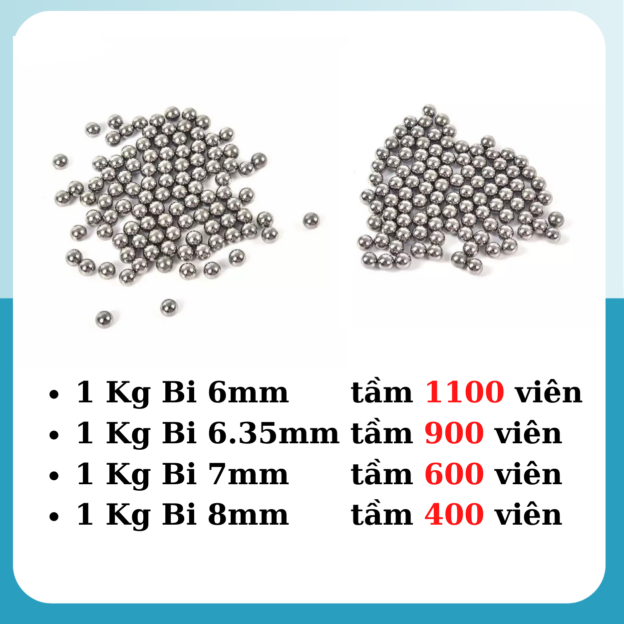 1 Kg Bi Sắt loại 7mm (7 li ) (Số lượng 1 / Kg)
