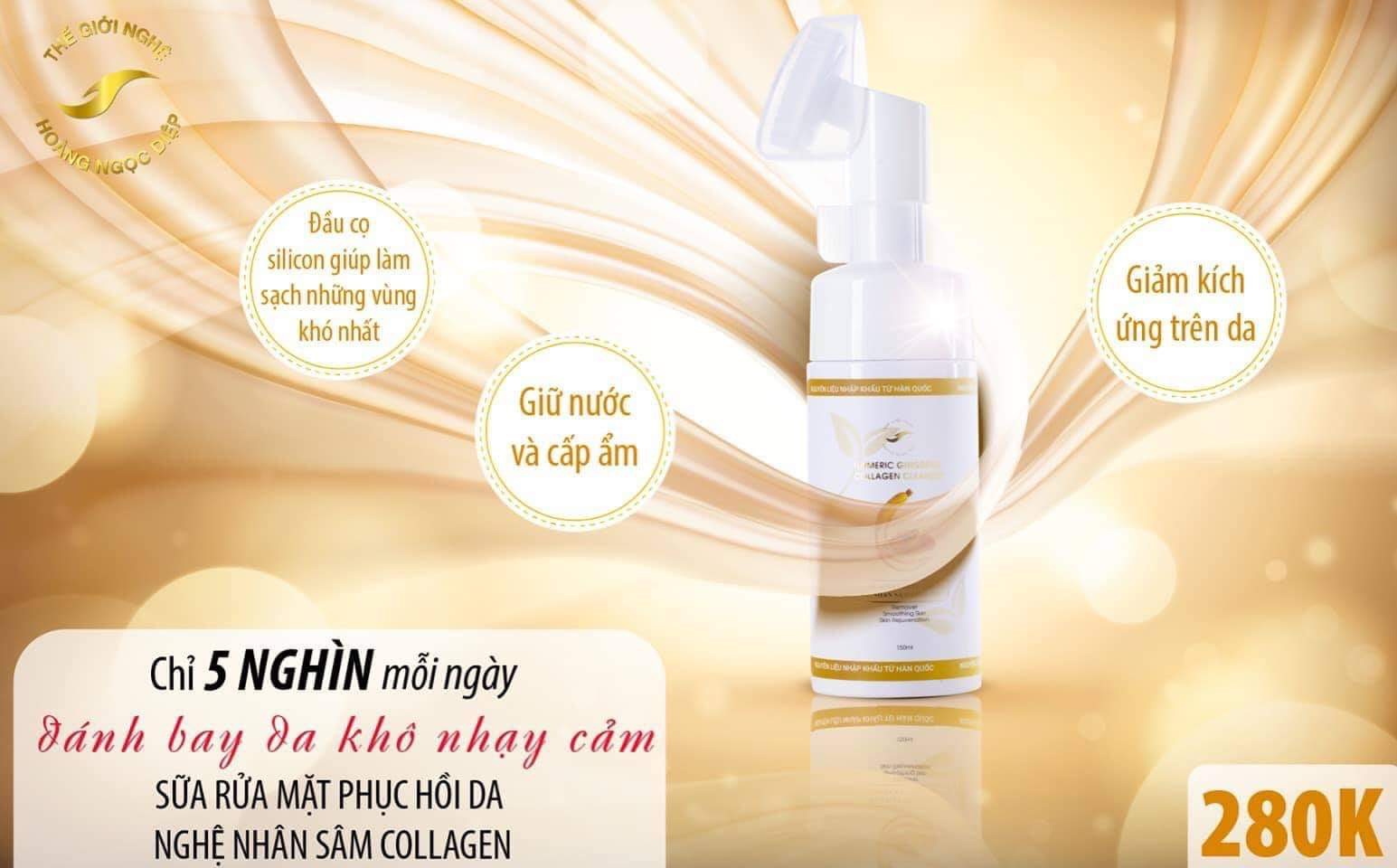 [HCM]Sữa rửa mặt phục hồi da nghệ nhân sâm collagen