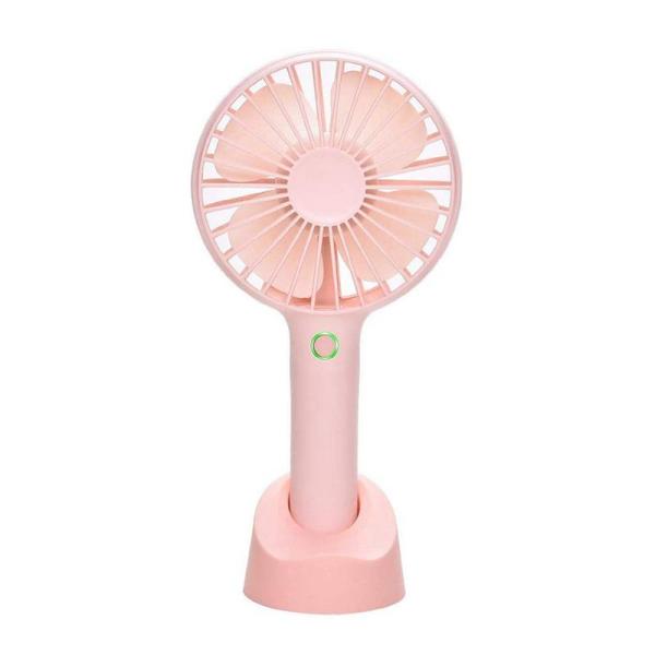 Mini Handheld Fan Portable, Hand Held Personal Fan Rechargeable Battery Operated Powered Cooling Desktop Electric Fan With Base For Home Office Travel Outdoor