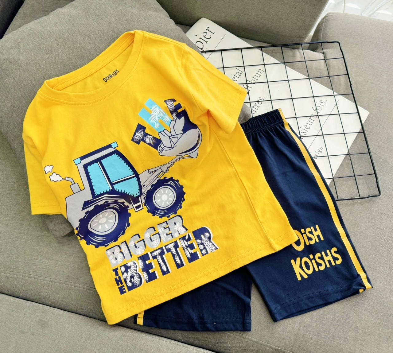 Đồ bộ bé trai vnxk size nhỡ 10-35kg thun cotton jennie kids j490