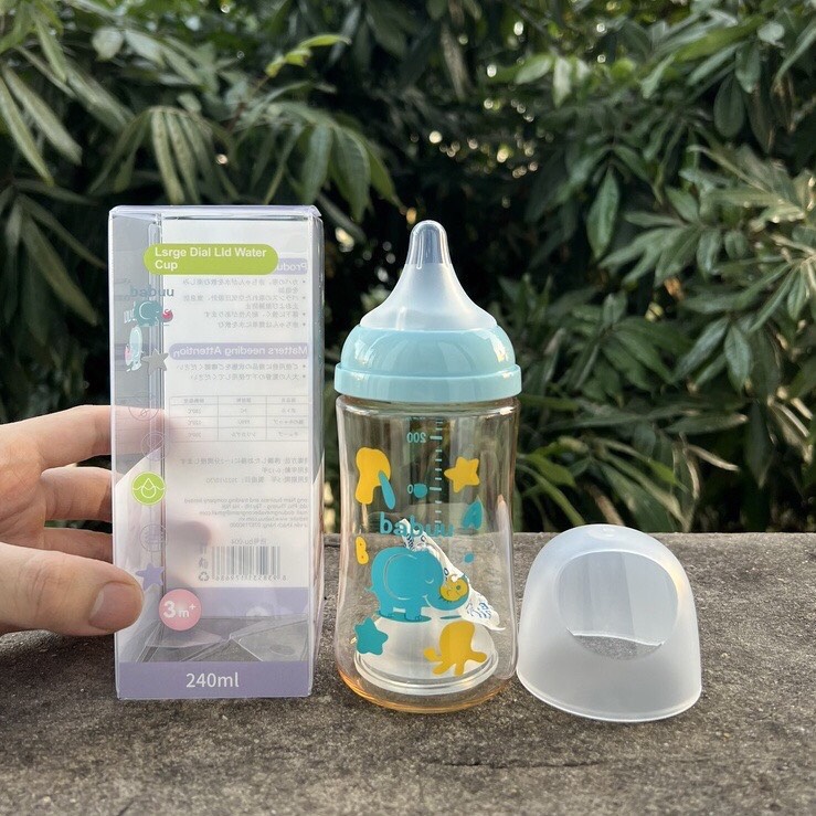 [Chính hãng] Bình sữa PPSU BaBuu Nhật Bản đủ size 90ml/1600ml/240ml ( có tặng kèm núm )