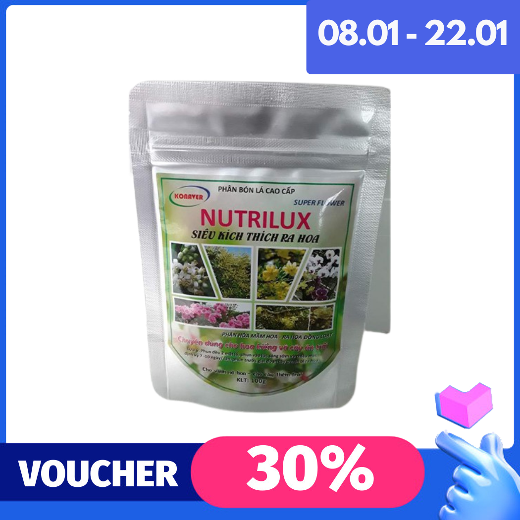 [HCM]Phân bón lá cao cấp NUTRILUX Siêu ra rễ gói 100g