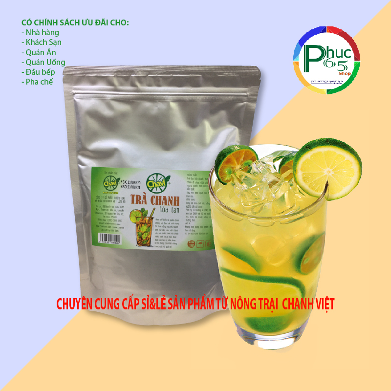 Bột Trà Chanh hòa tan dùng cho pha chế-1Kg