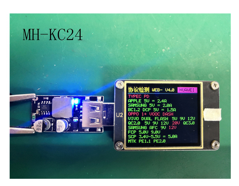 Mạch Sạc Nhanh Hỗ Trợ QC2.0 - QC3.0 (Mạch BUCK 10-32VDC ra 1 cổng USB 5V-2.1A)
