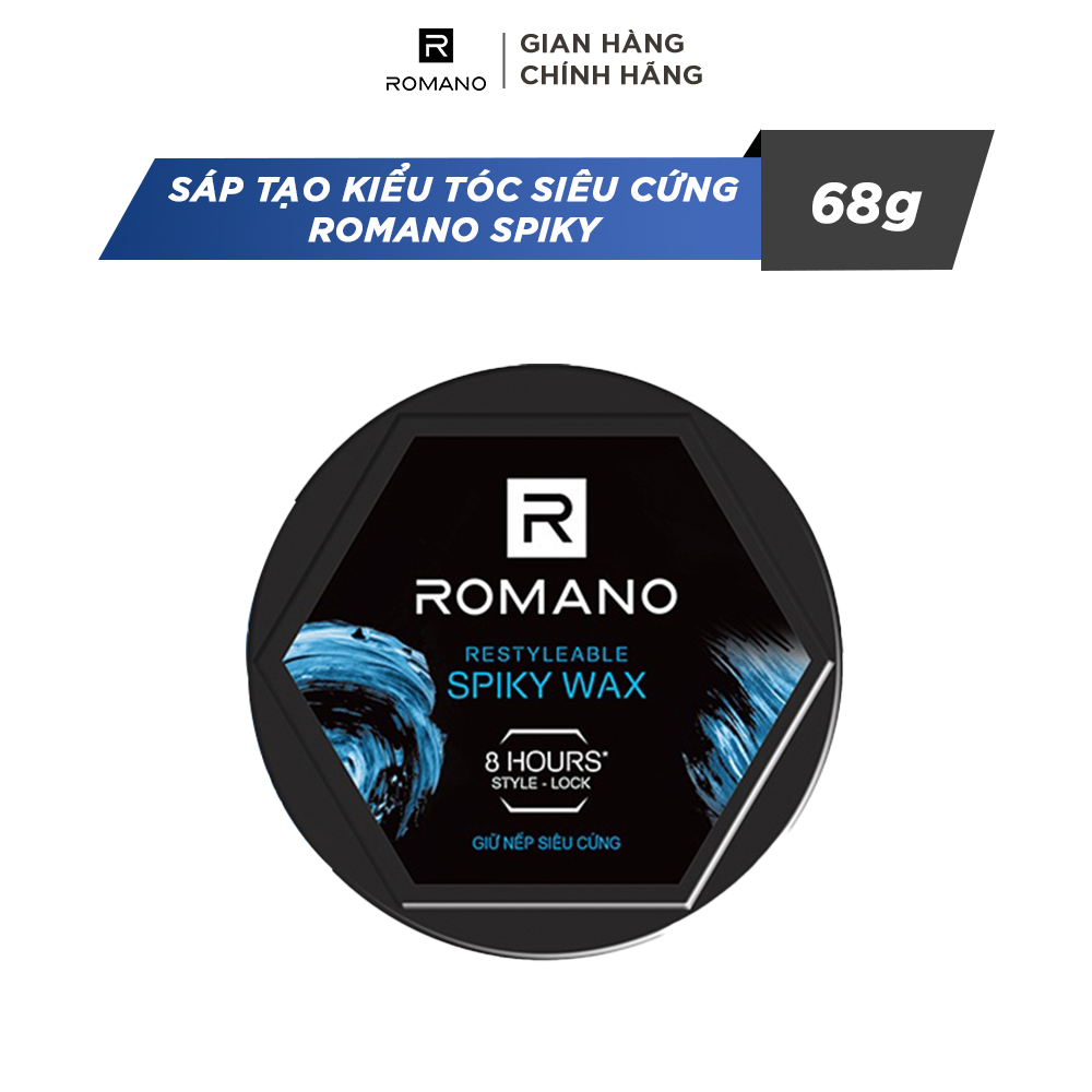 Sáp Tạo Kiểu Tóc Siêu Cứng Romano Spiky 68g