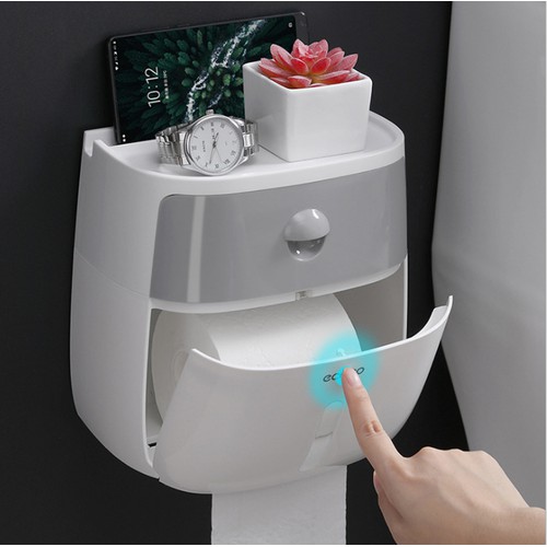 Hộp Đựng Giấy Vệ Sinh 2 Tầng Ecoco Lớn