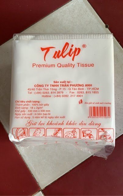 Khăn giấy vuông Tulip