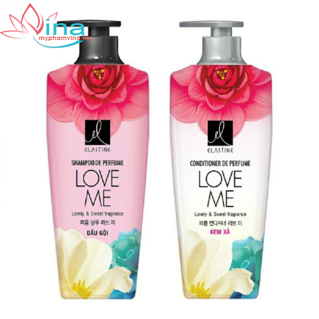 [HCM]COMBO GỘI XẢ NƯỚC HOA ELASTINE DE PERFUME LOVE ME (600MLX2))