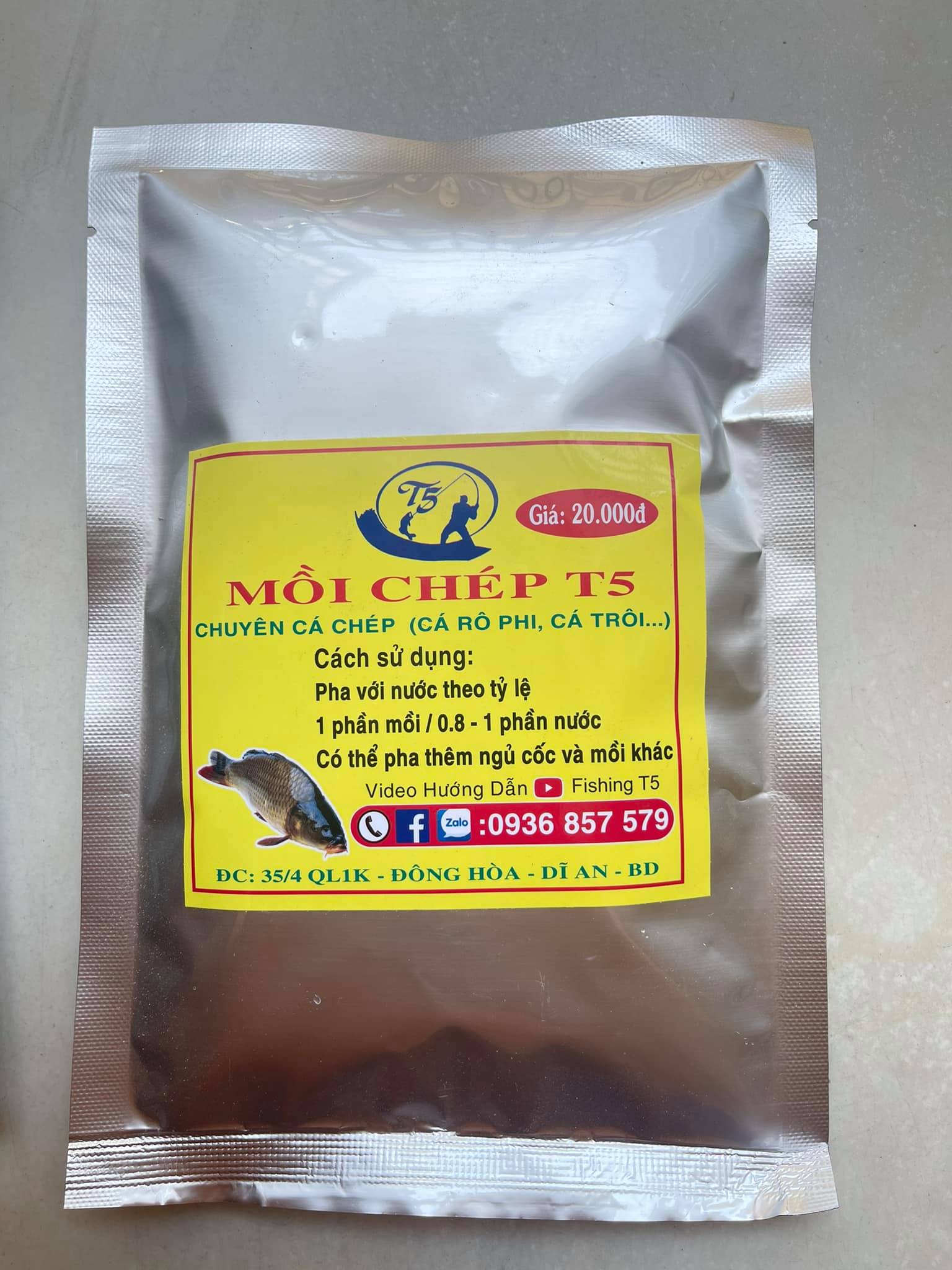 [HCM]Combo 2 gói Mồi chép T5  chuyên chép rô phi  cá trôi