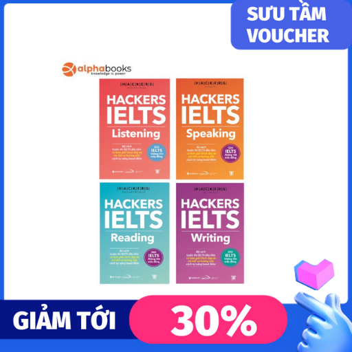 Sách - Combo Hackers IELTS (4 cuốn)