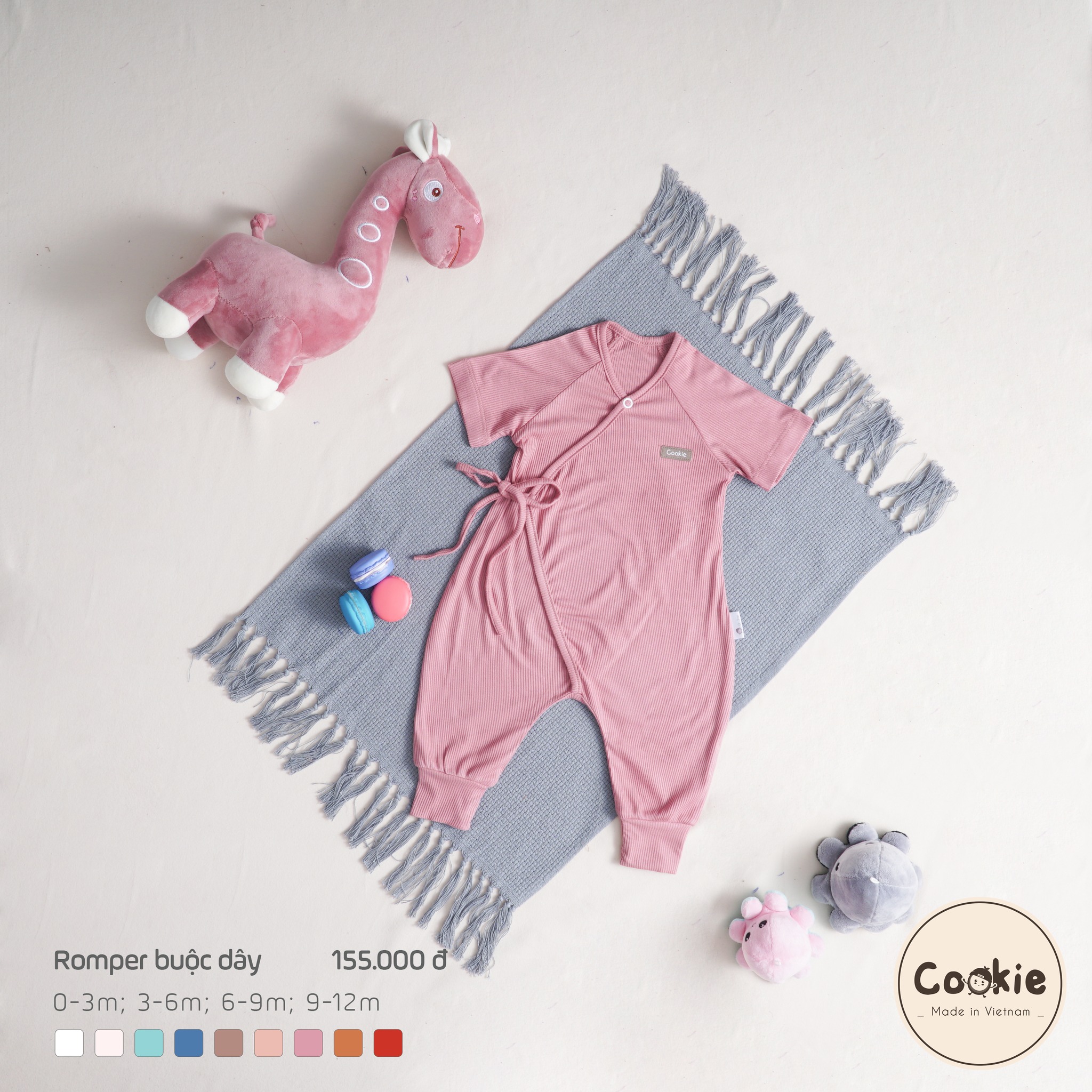 Cookie Romper buộc dây