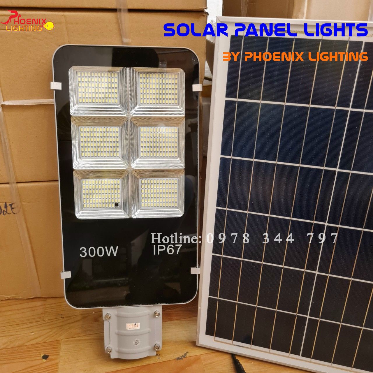 Đèn Đường Năng Lượng Mặt Trời SOLAR 200W-300W