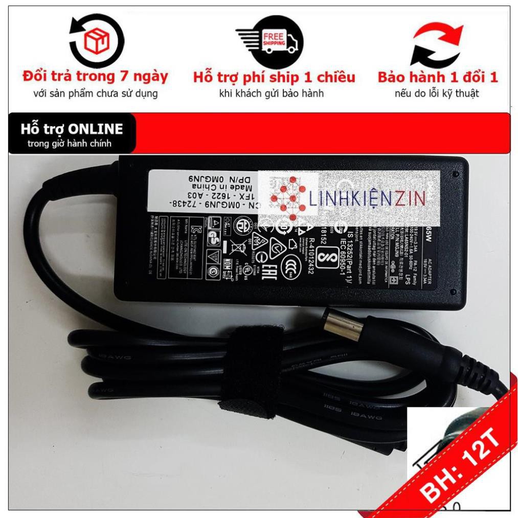 [- sạc laptop dell inspiron n4010 n4110 n411z n5010 n5110 n511z 19.5v zin
