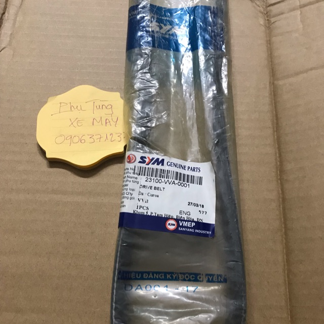 [HCM]Dây curoa xe Shark 125/150 zin hãng SYM