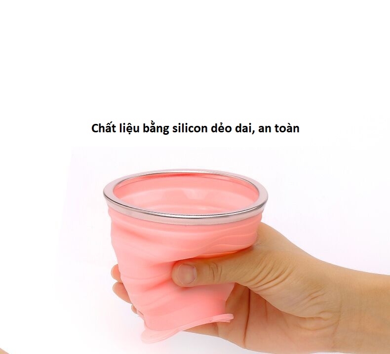 Cốc Silicon Gấp Gọn Chịu Nhiệt Độ Cao