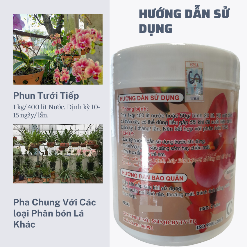 [LON 1Kg] PSEUDOMONAS HOA LAN - Thủy Kim Sinh