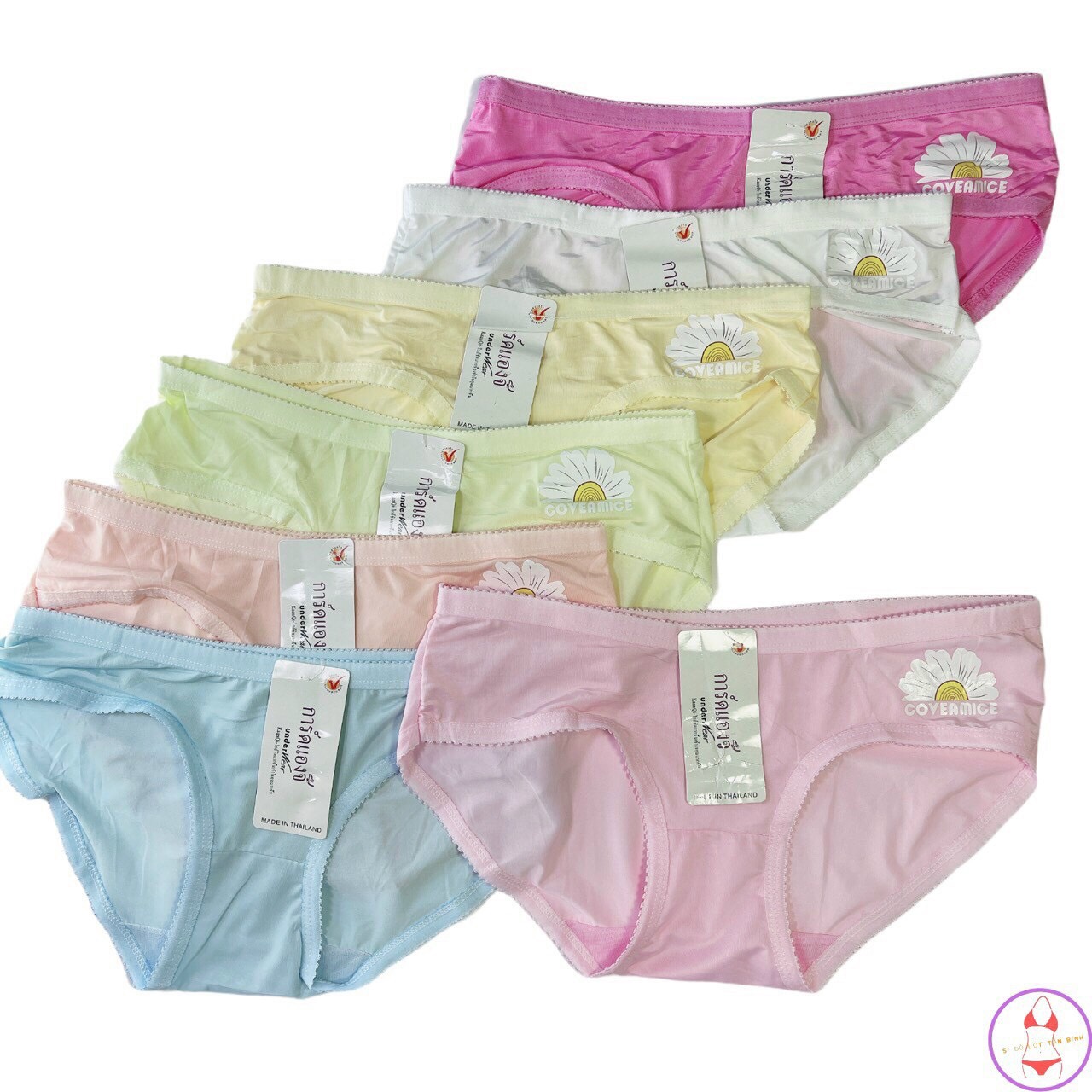 Combo 10 quần lót nữ thái lan thun lạnh hoa cuc (8083)