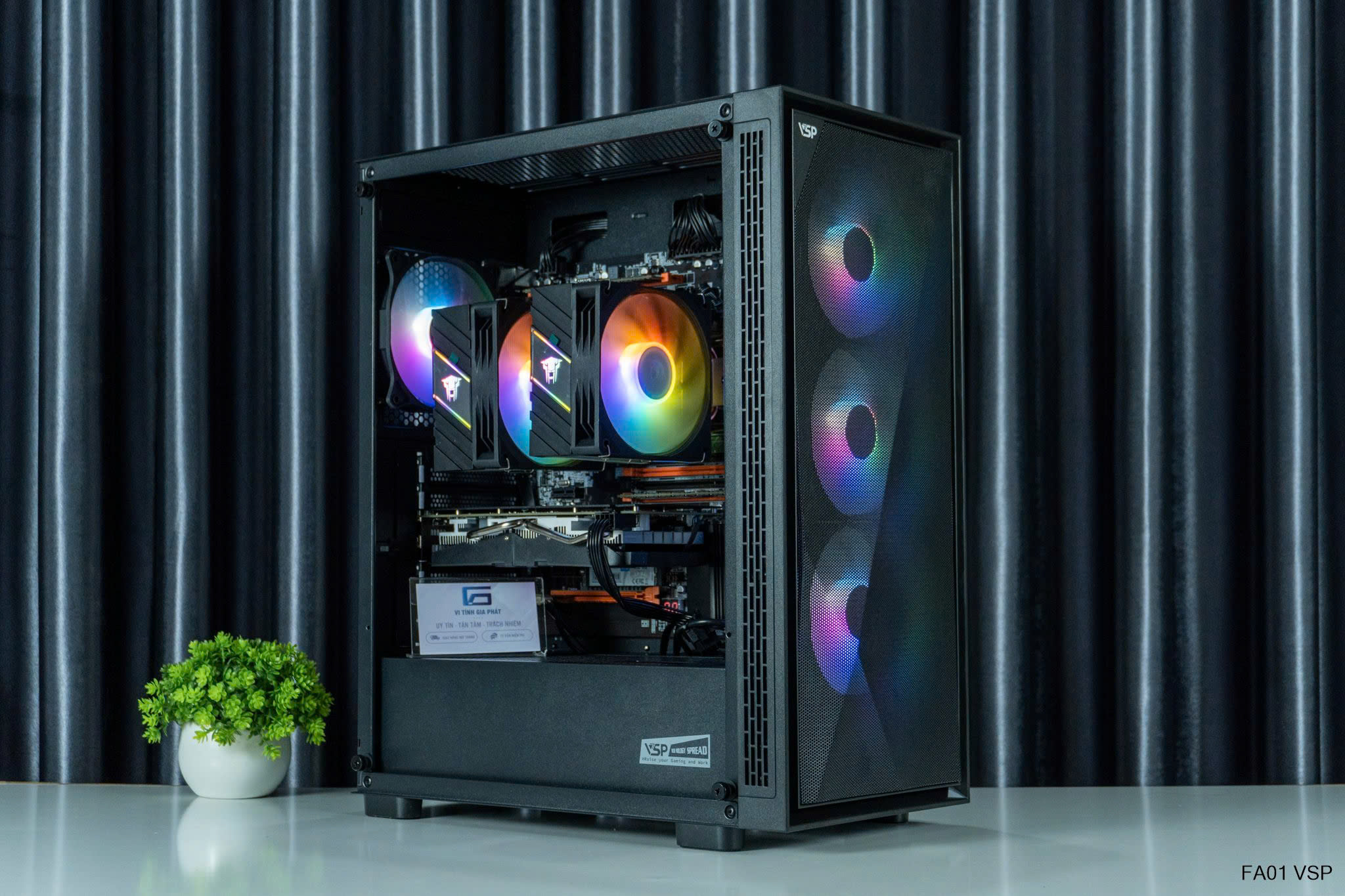 Vỏ Máy Tính / Case VSP FA01 / V3 Full ATX lắp Main thường, Main Dual Xeon (Chưa bao gồm Fan Case và các linh kiện khác)