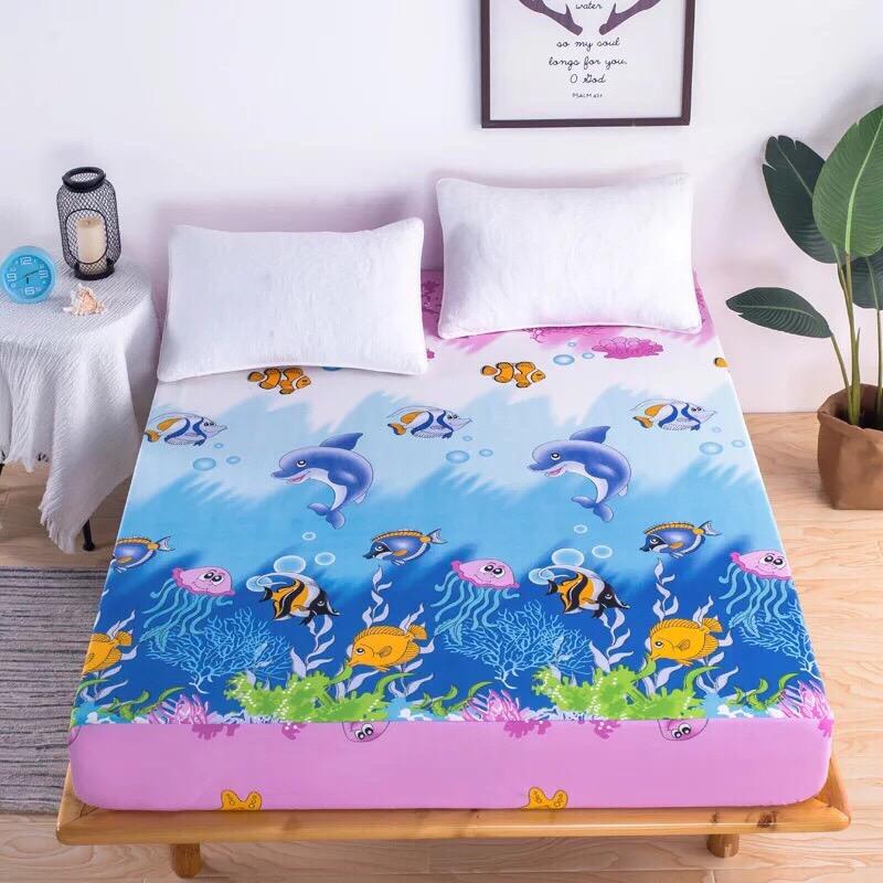 Ga chống thấm Cotton nằm trực tiếp cá đại dương bo chun đủ kích thước