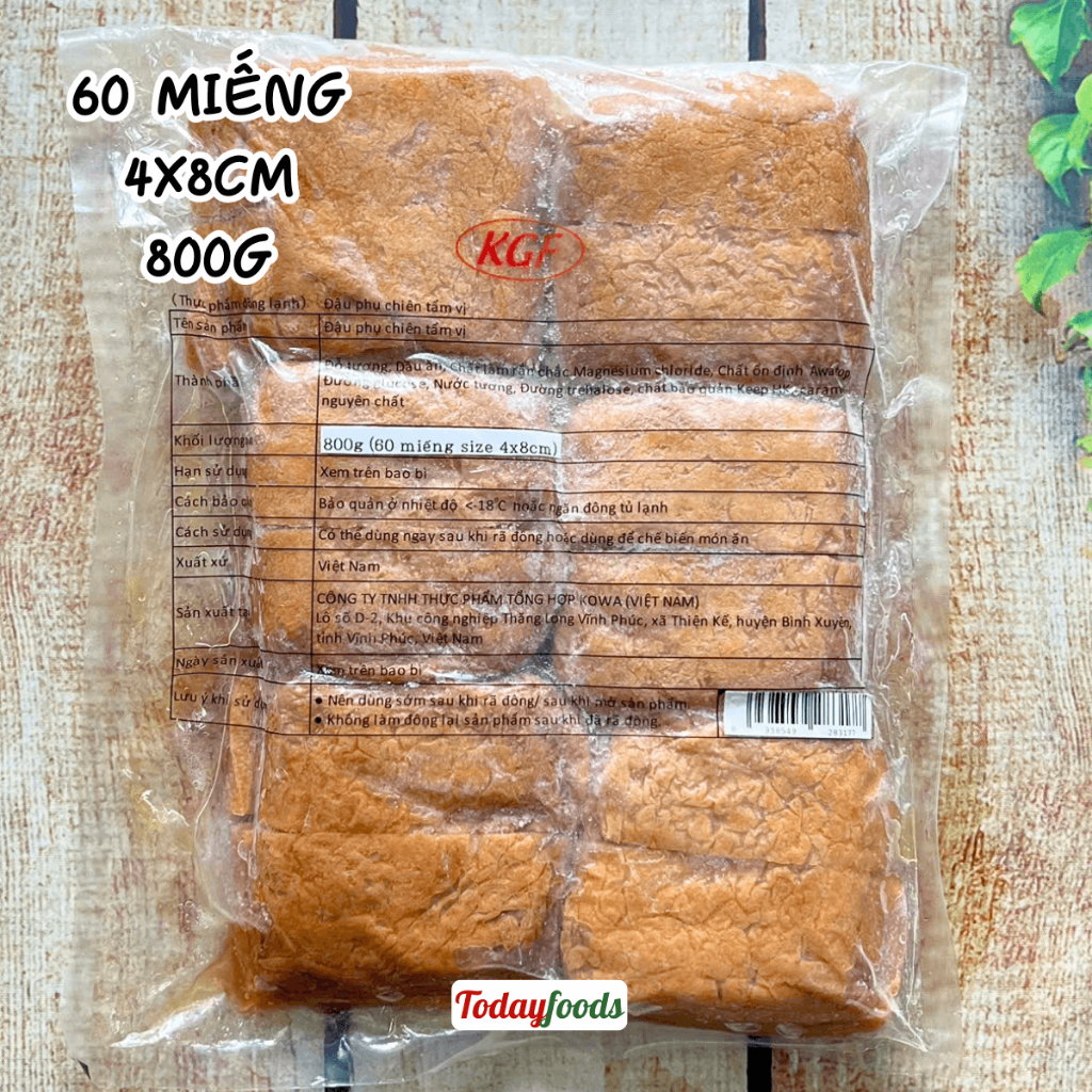 Đậu Hũ bọc cơm làm INARI SUSHI / Đậu Hũ Kho Nhật Bản (Đông lạnh) (Đậu Phụ / Đậu Hủ)