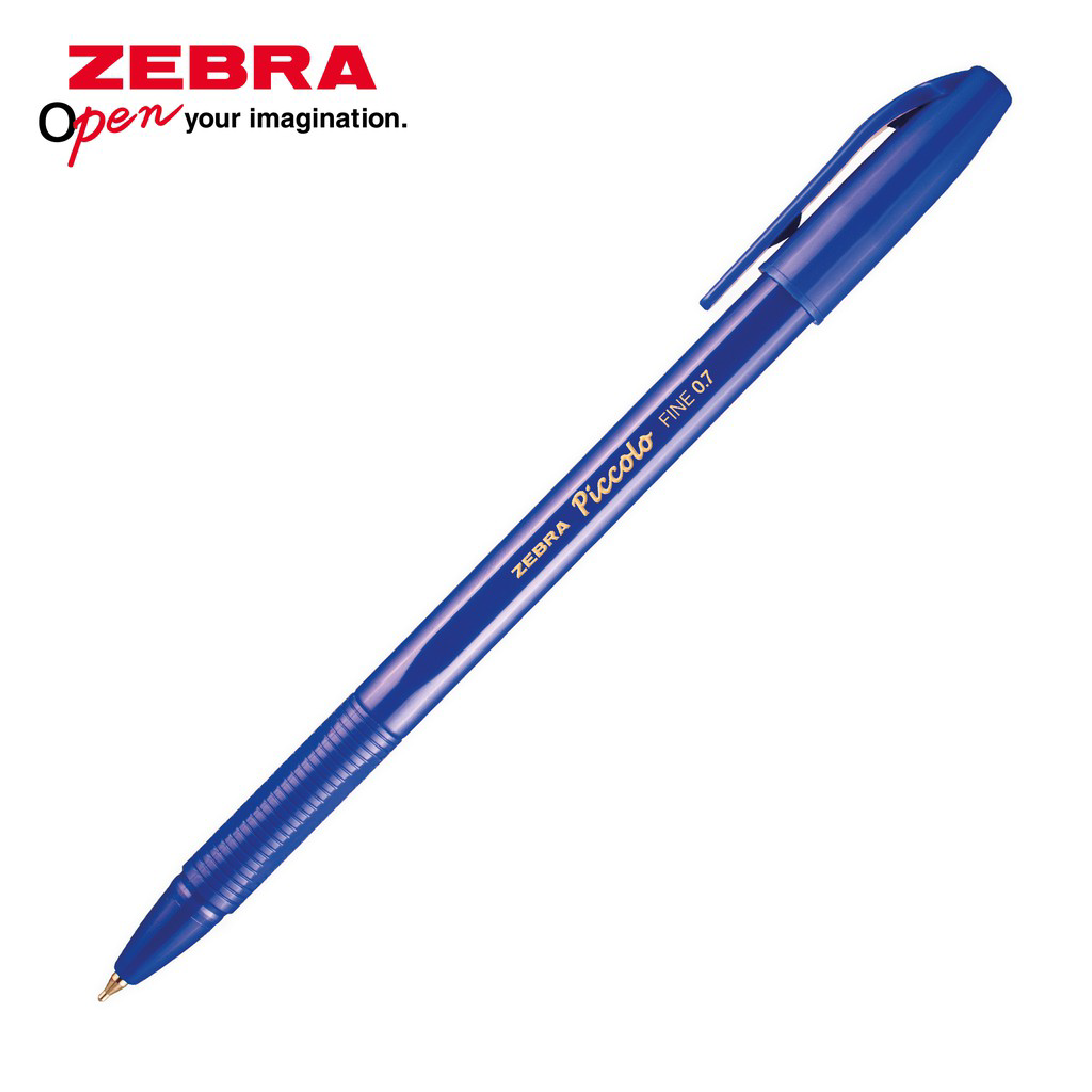 Bút Bi Piccolo Zebra Pen Hộp 12 Cây - Ngòi 0.7mm, Có Nắp Chống Khô, Viết Mực Mịn Trơn, Ra Mực Đều Không Lem, Nhanh Khô, Màu Xanh/Đen/Đỏ, Dùng Học Sinh Văn Phòng - ZEBRA PEN - [Chính Hãng]