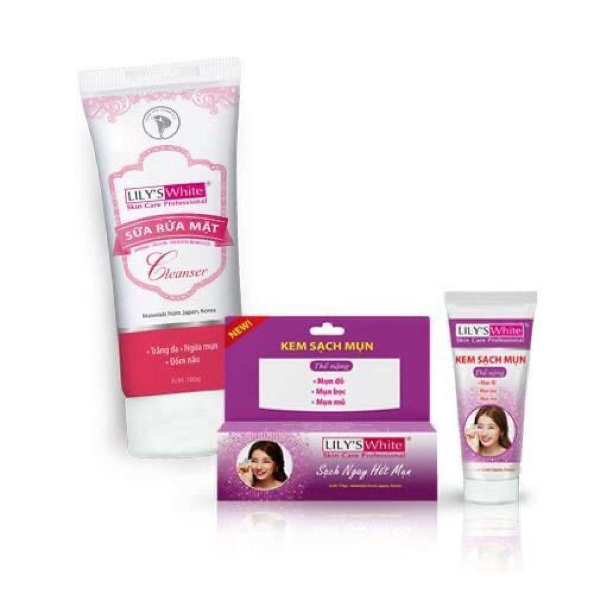 [HCM]ComBo Mụn Thâm Lily’s White Thể nặng