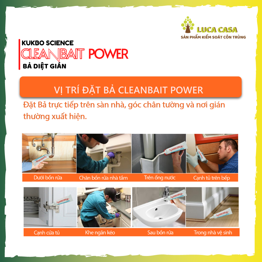 [HCM]Diệt Gián Cleanbait Power 35g - Kukbo Science Hàn Quốc