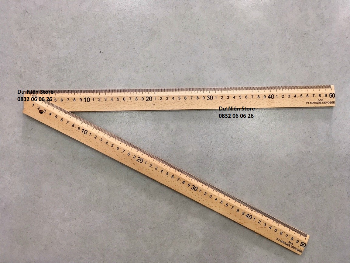 Thước Gỗ Loại Cong & Thẳng 50cm, 60cm Loại Tốt.
