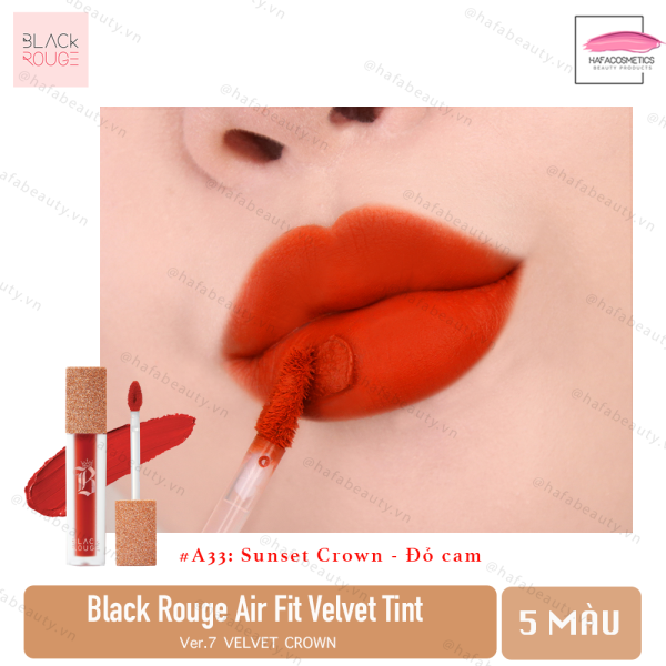 [HCM]Son Black Rouge Air Fit Velvet Tint Ver.7 VELVET CROWN - HAFA STORE - Son Blackrouge Chính Hãng - Son Kem Lì