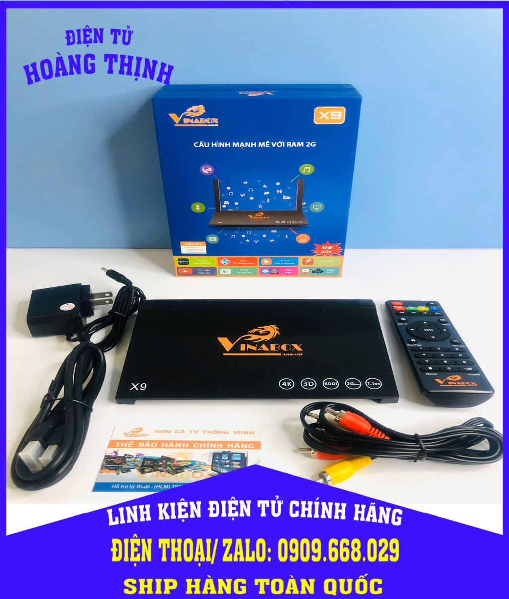 Box TV Vinabox X9 với Ram 2G chạy cực mượt - Hơn 250 kênh truyền hình và ứng dụng phong phú