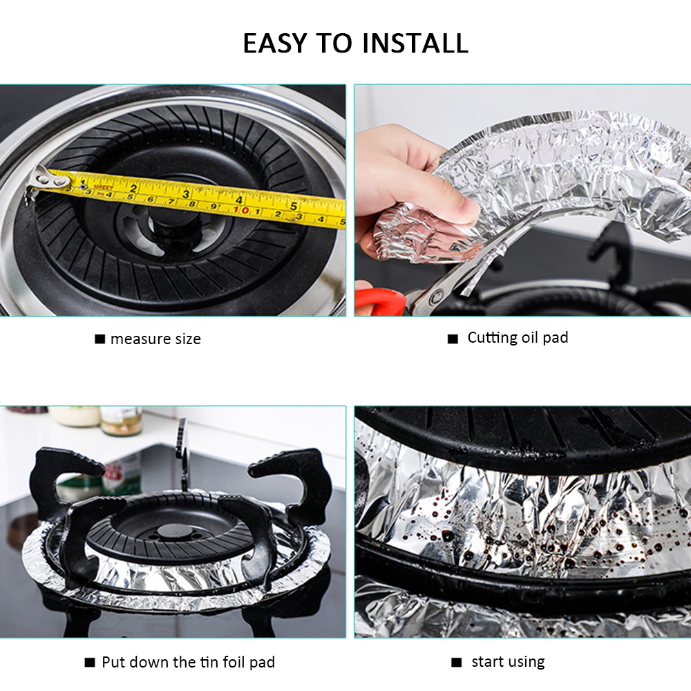 Combo 10 miếng giấy bạc lót bếp gas