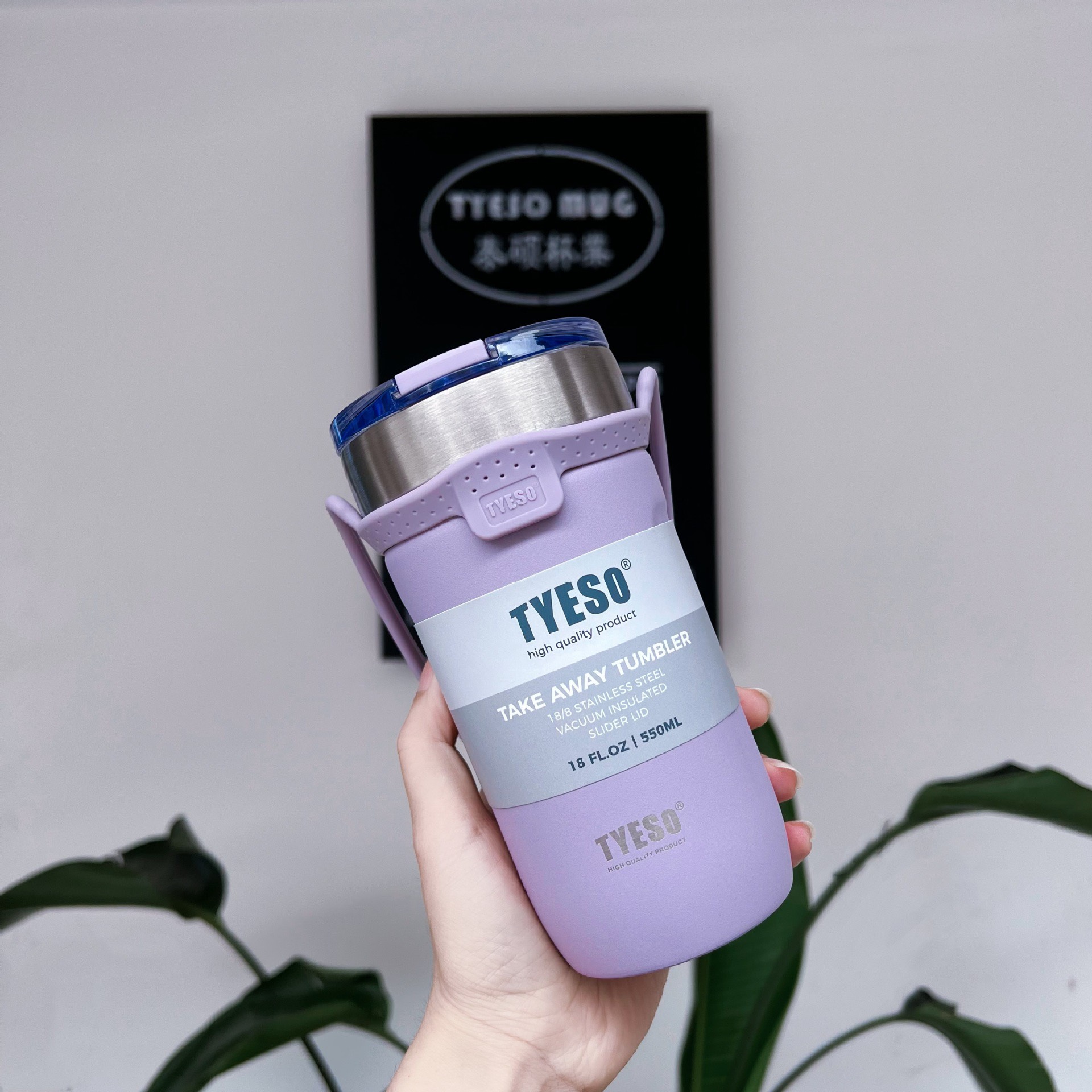 [Chính Hãng]  Ly Giữ Nhiệt Tyeso 550ML- 710ml  + ống Hút
