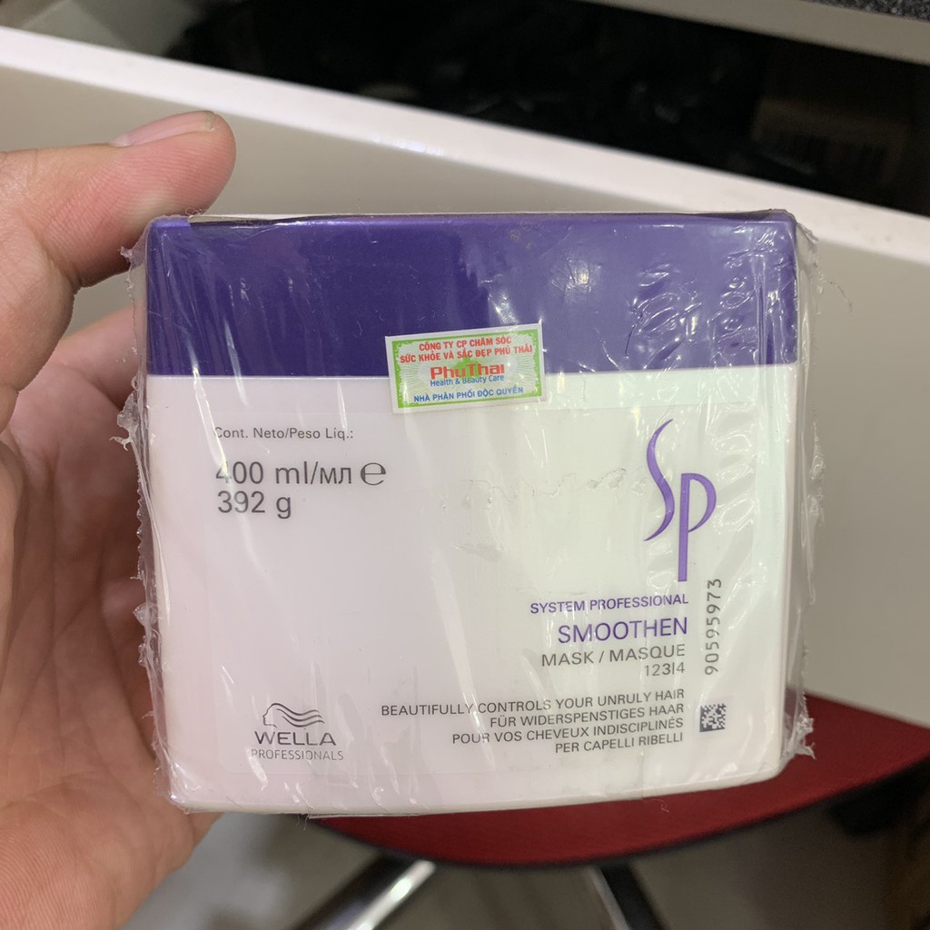Hấp dầu Sp Wella Smoothen Mask siêu mượt cho tóc thẳng 400ml
