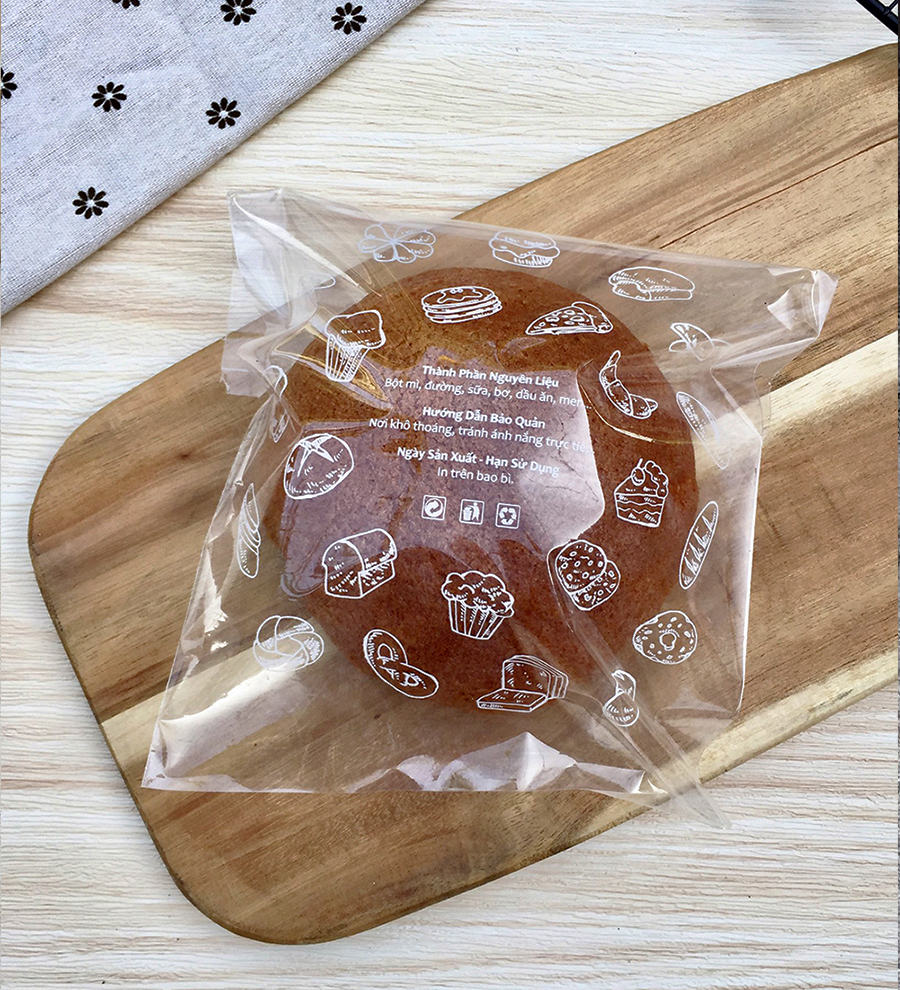Túi Nilon Dán Keo Đựng Bánh - 1kg  [Gold Pack Viet Nam]
