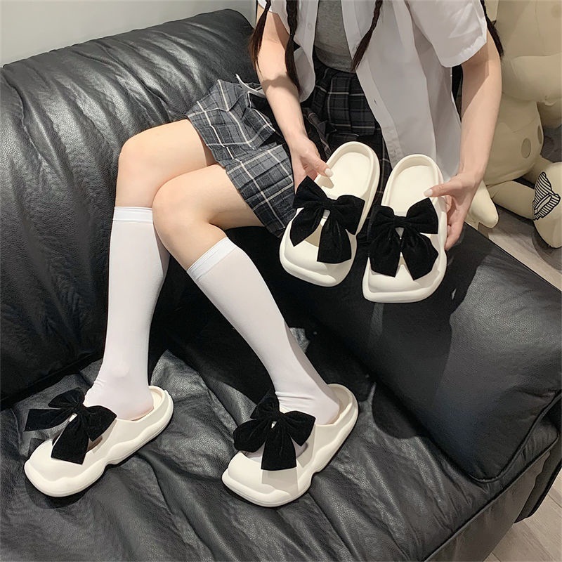 Dép sục nữ thắt nơ cute mới
