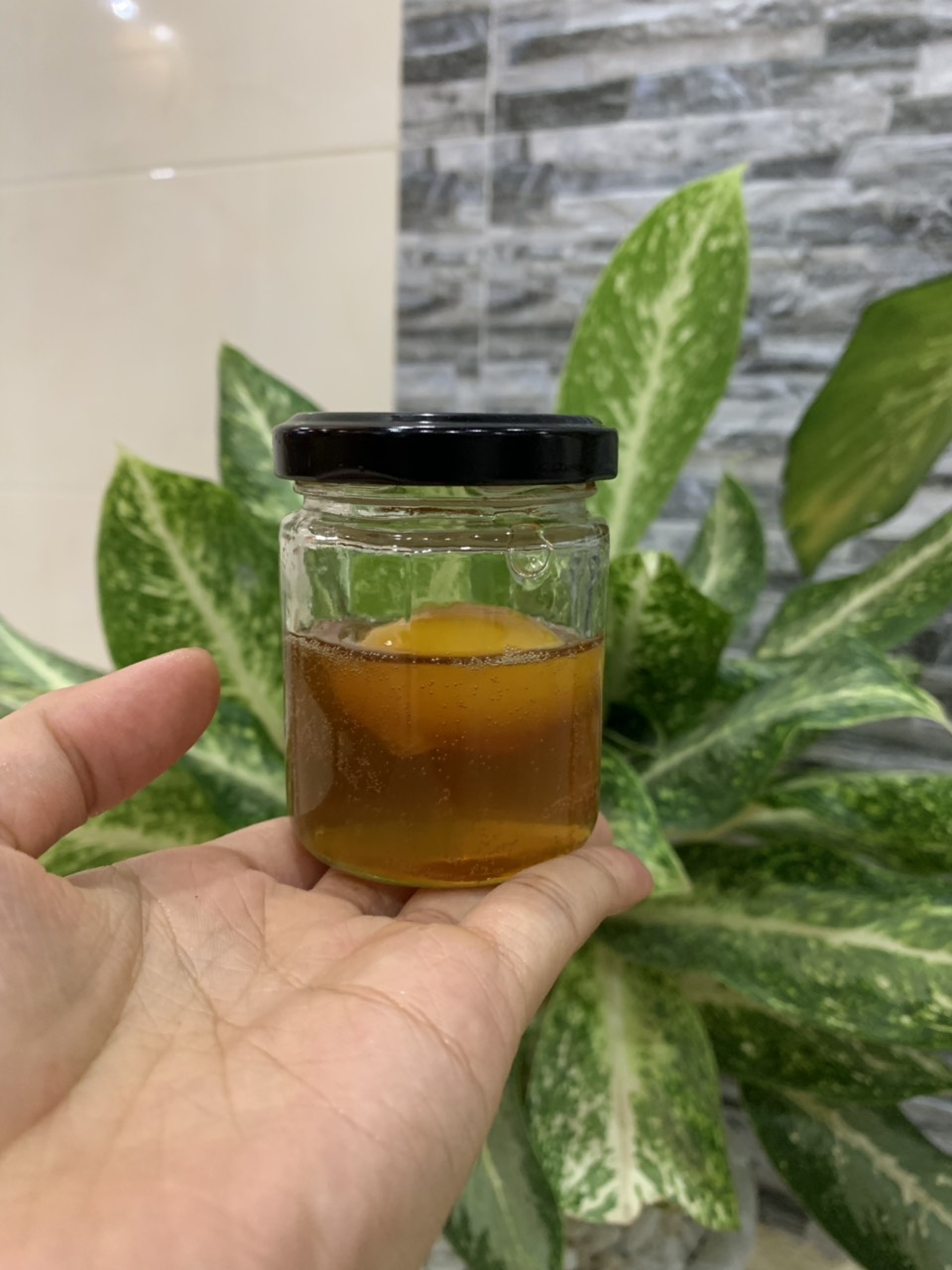 Bộ 6 hũ thuỷ tinh sữa chua, chưng yến 100ml nắp thiếc (Nắp vàng hoặc đen)