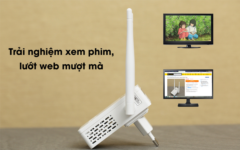 [BẢN QUỐC TẾ - BH 12 THÁNG] Bộ Kích Sóng WiFi TOTOLINK EX200 - Thiết Bị Mở Rộng WiFi 300Mbps ,Chuẩn Wifi: IEEE 802.11b/g/n, 2 Râu WiFi 2*2 DBI Antenna 2.4GHZ Giúp Tăng Khả Năng Phát Sóng Xuyên Tường