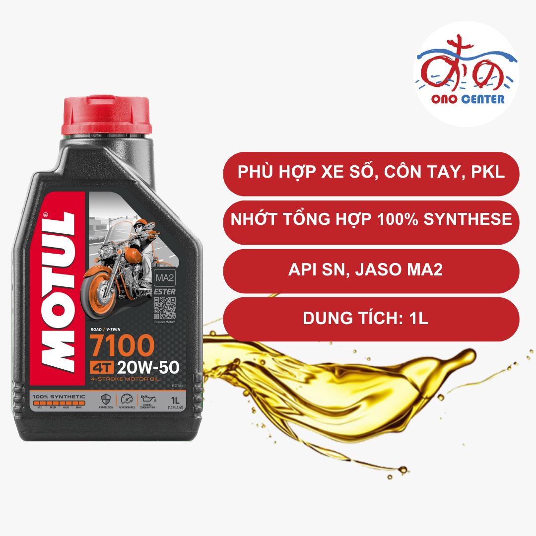 MOTUL 7100 10W-50 4T (1L/CHIẾT LẺ 800ML, 1L1, 1L2, 1L3, 1L4)