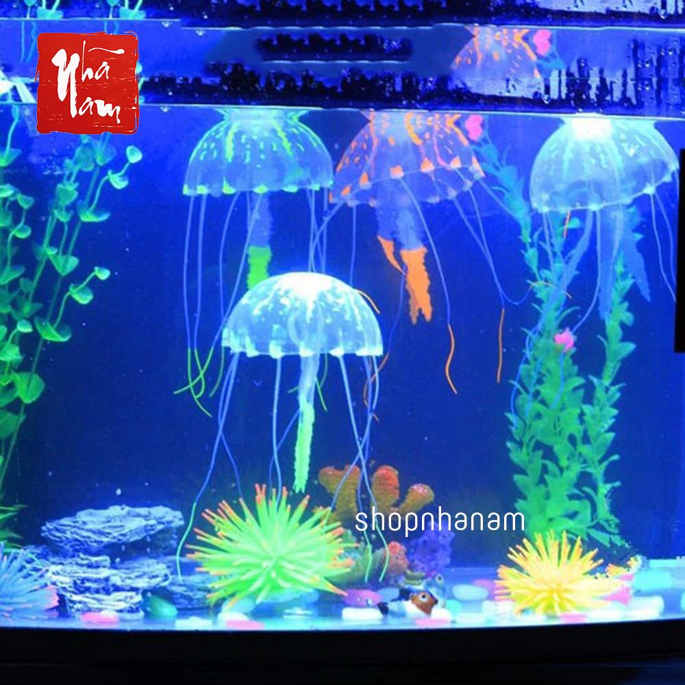 Sứa nhân tạo phát sáng độc đáo trang trí bể cá cảnh