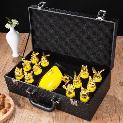 Bộ ly 12 con giáp bằng sứ cao cấp